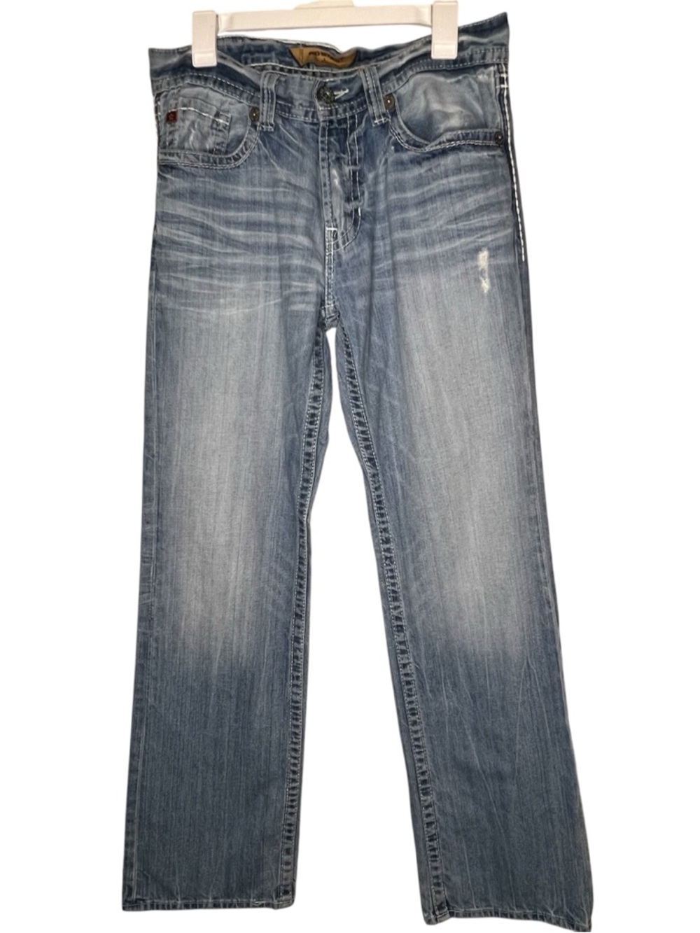 Big Star Pioneer Light Blue Bootcut Light Flare Men’s Jeans Sz 32R Y2K Retro